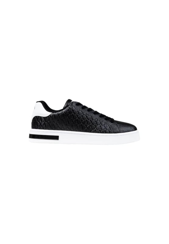 Brand: Armani Exchange
  Gender: Men
  Type: Sneakers
  Season: Fall/Winter
  Color: black
  Fastening: laces
  Sole: rubber
  Article code: XM000140 AF11916
  Composition: 100% polyester
Material: Leather