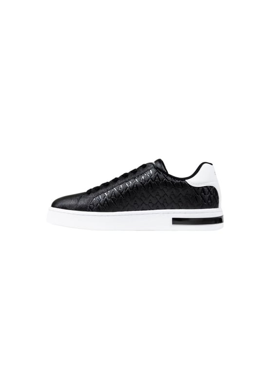 Brand: Armani Exchange
  Gender: Men
  Type: Sneakers
  Season: Fall/Winter
  Color: black
  Fastening: laces
  Sole: rubber
  Article code: XM000140 AF11916
  Composition: 100% polyester
Material: Leather