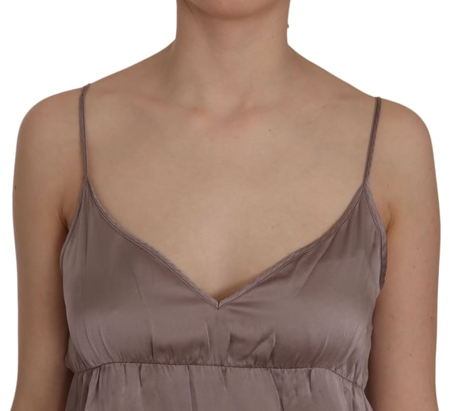 Brand: PINK MEMORIES
  Condition: New with tags
  Model: Spaghetti Strap A
  line Mini
  Color: Light Purple
  Made in Italy
  Material: 100% Silk
  Gender: Women