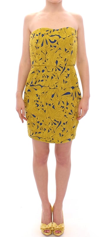 100% Authentic Sachin & Babi Strapless Dress
  Brand new with tags
  Strapless design
  Vibrant yellow and blue colors
  Zip
  closure on the backside
  Made from 100% cotton with a polyester lining
  Perfect for special occasions
  Craftsmanship and attention to detail
  Luxurious and comfortable
Material: 100% Cotton Lining: 100% Polyester
