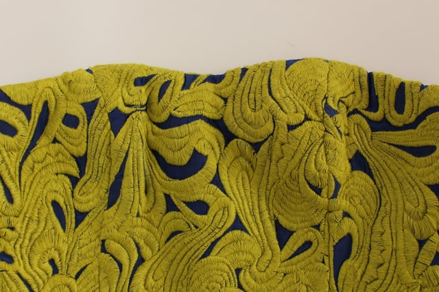 100% Authentic Sachin & Babi Strapless Dress
  Brand new with tags
  Strapless design
  Vibrant yellow and blue colors
  Zip
  closure on the backside
  Made from 100% cotton with a polyester lining
  Perfect for special occasions
  Craftsmanship and attention to detail
  Luxurious and comfortable
Material: 100% Cotton Lining: 100% Polyester