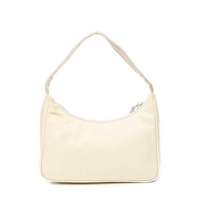 Prada Taschen Vintage Mini Zip Hobo  Umhängetasche und Elfenbein Leinwand und Silber hardware. Das Produkt ist auf in ausgezeichnetem Zustand (A).
  Abmessungen: 21x19x8 cm 
  Zubehör inklusive: Clotchette
  Hinweise zu Riemen/Griff: Leicht abgenutzt
  BrandCo Paris hat seltene Artikel und die besten Konditionen zu unglaublichen Preisen vorgestellt. Geduld lohnt sich! Kaufen Sie mit Vertrauen: Alle Artikel von BrandCo Paris sind von unserem Expertenteam ausgewählt und authentisch.
  Alle Artikel enthalten ein Echtheitszertifikat und wurden von BrandCo Paris übernommen.
  Tabelle zur Klassifizierung des Artikelzustands
  N (wie neu)
  AA (perfekter Zustand)
  A (ausgezeichneter Zustand)
  AB (sehr guter Zustand)
  B (gut/mittelmäßig)