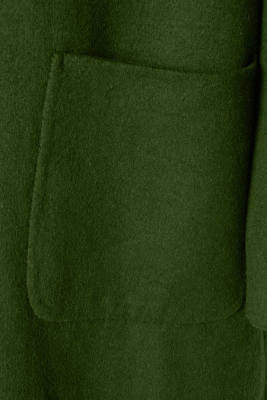 Esme Wool-Rich Coat in Green.

Brighten grey days with bold colour and clean tailoring. The Esme Coat is a hand-finished, single-breasted piece crafted in a premium wool-rich blend. Designed without lining for a softer drape and lighter layering, it features three classic horn-effect buttons and oversized patch pockets for a modern, utility-inspired edge.

Main Fabric 42 % Wool 52% Polyester 4% viscose 2% acrylic.

Dry clean only.

Iron on cool setting.

Do not bleach.

Do not tumble dry.