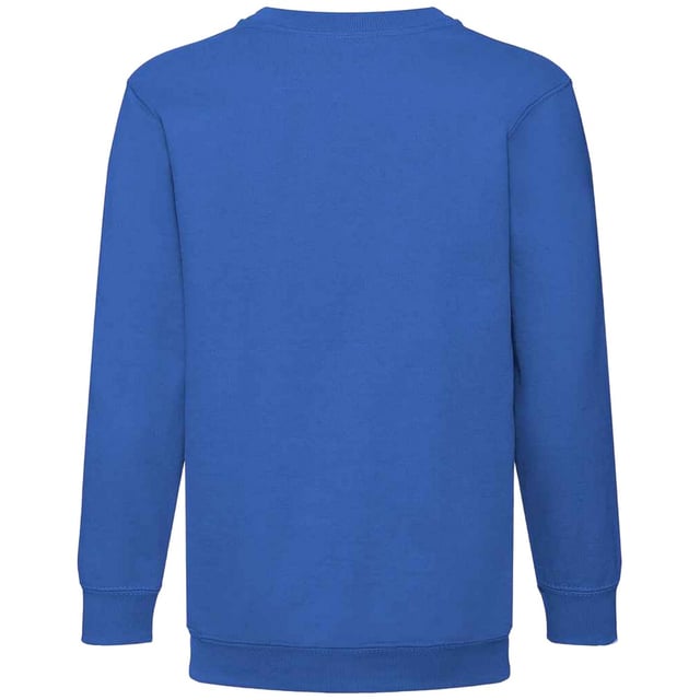 Materiaal: 80% katoen, 20% polyester Geribde kraag, manchetten en zoom van katoen / elasthaan. Jersey materiaal op de rug en hals. Dubble naad gestikt. Label kan uitgeknipt worden. Maat: 3-4 jaar - lengte 104 cm, borstomvang 22/24 inch, 5-6 jaar - lengte 116 cm, borstomvang 26-28 inch, 7-8 jaar - lengte 128 cm, borstomvang 30 inch, 9-11 jaar - lengte 140 cm, borstomvang 32 inch, 12-13 jaar - lengte 152 cm, borstomvang 34 inch, 14-15 jaar - lengte 164 cm, borstomvang 36 inch.