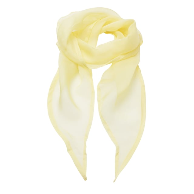 Lichte en glanzende dames chiffonsjaal. Aanvullingen mannen PR750 stropdas. Stof 100% Polyester, Chiffon weven Gewicht40gsm. Een maat - Breedte 6.5/16.5cm, Lengte 38.5/98cm.
