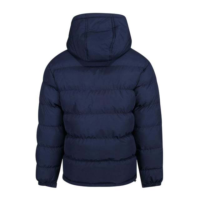 100% Polyester. Voering: Gevoerd. Stof: Middengewicht. Vulling: 260gsm. Buitenkant: 210gsm. Voering: 85gsm. Ontwerp: Geborduurd logo, Gewatteerd. Stoftechnologie: Isolerend, Douchebestendig, Winddicht. Kinbeschermer, gewatteerd. Halslijn: Kap, staande kraag. Mouwtype: Met lange mouwen. Kenmerken van de kap: Afneembare kap. Zakken: 2 zijzakken, rits, 1 binnenzak, 1 binnenzak, met gaas gevoerd. Bevestiging: Contrasterende ritssluiting. Warmte Beoordeling: 5. Zoom: Knevelversteller. L: 42 in. XXL: 46 in.