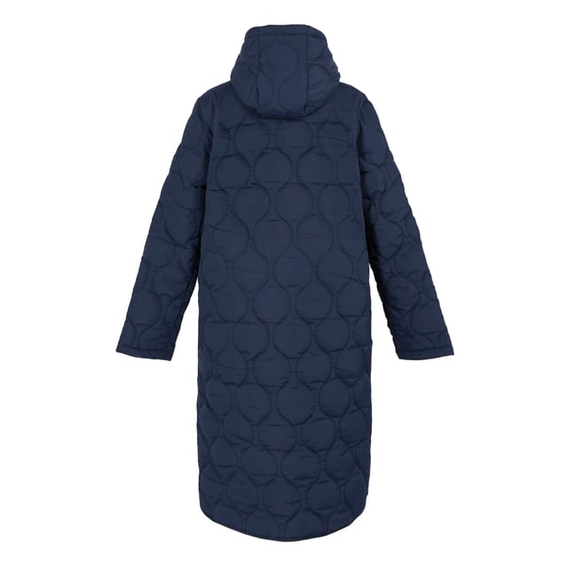 100% Polyester. Filling: Down-Touch, Warmloft. Fabric: Micro Poplin. Lining: Taffeta. Design: Plain, Quilted, Sleeve Patches. Fabric Technology: DWR Finish, Lightweight, Water Repellent. Neckline: Hooded. Sleeve-Type: Long-Sleeved. Hood Features: Drawcord, Grown On Hood. Length: Longline. Pockets: 2 Front Pockets. Fastening: Snap Closure, Stormflap. Sustainability: Made from Recycled Materials. 8 UK: 32 in. 10 UK: 34 in. 12 UK: 36 in. 14 UK: 38 in. 20 UK: 45 in. 22 UK: 48 in. 24 UK: 50 in. 26 UK: 52 in. 18 UK: 43 in. 16 UK: 40 in.