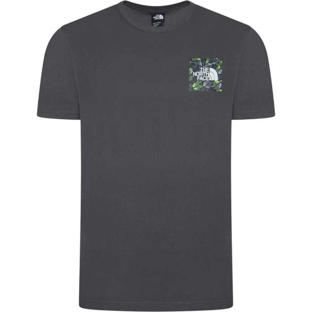 The North Face Mens M Box Exploration T Shirt Anthracite Grey The North Face Men's M Box Exploration Tee is a stylish and versatile short-sleeve t-shirt in Anthracite grey, perfect for summer days. Made from comfortable cotton material, this crew neck shirt features a graphic print of a box design, adding a unique touch to your wardrobe. Machine washable for easy care, this regular-fit t-shirt is suitable for all seasons and is adorned with the iconic The North Face branding, making it a must-have for any outdoor enthusiast.