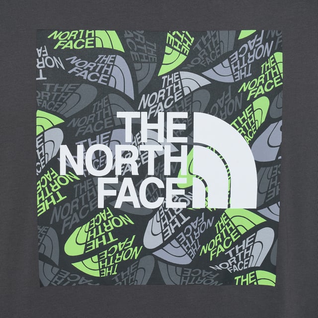 The North Face Mens M Box Exploration T Shirt Anthracite Grey The North Face Men's M Box Exploration Tee is a stylish and versatile short-sleeve t-shirt in Anthracite grey, perfect for summer days. Made from comfortable cotton material, this crew neck shirt features a graphic print of a box design, adding a unique touch to your wardrobe. Machine washable for easy care, this regular-fit t-shirt is suitable for all seasons and is adorned with the iconic The North Face branding, making it a must-have for any outdoor enthusiast.