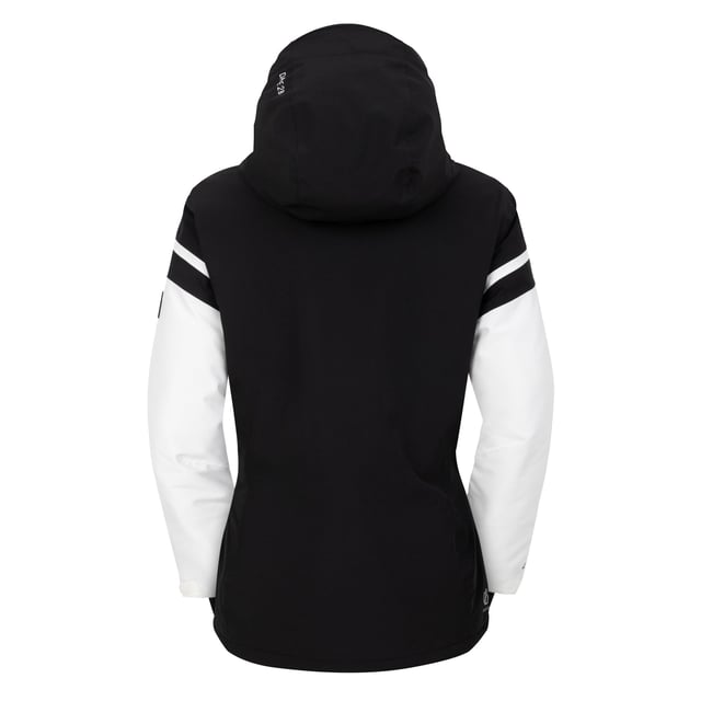 100% Polyester. Filling: Recycled. Fabric: Recycled. Lining: Recycled Polyester. Design: Contrast Detail, Logo. Fabric Technology: ARED 30/30, Breathable, Durable, PFC Free, PFOA Free, PFOS Free, Stretch, Water Repellent, Waterproof. Cuff: Adjustable. Articulated Sleeve, Gel Grip, High Warmth, Inner Sleeve Cuff, Integrated Snowskirt, Scrim Back Panel, Taped Seams. Neckline: Hooded. Sleeve-Type: Long-Sleeved. Hood Features: Adjustable, Foldable. Pockets: 1 Internal Pocket, Mesh Lined, 2 Lower Pockets, Zip, Ski Pass Pocket. Fastening: Full Zip. Hem: Adjustable. Contents: 1 Cloth Wipe. 8 UK: 32 in. 10 UK: 34 in. 12 UK: 36 in. 14 UK: 38 in. 20 UK: 44 in. 18 UK: 43 in. 16 UK: 40 in.