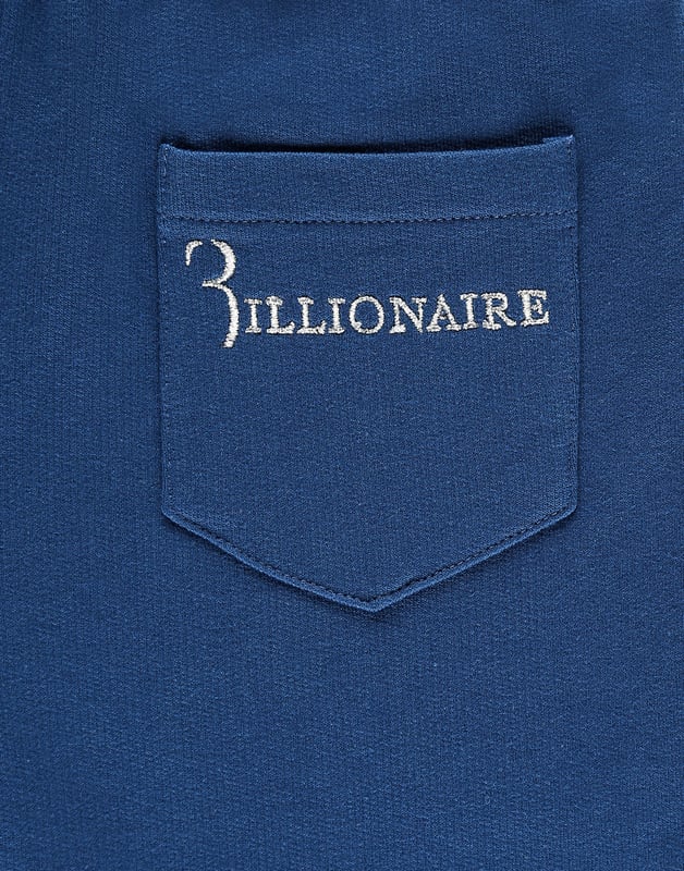 The brand's lettering is the defining feature of these gauzed cotton fleece sweatpants. It is embroidered on the right rear pocket. Two slit pockets on the front and one on the back. Ribbed waistband and bottom cuffs.