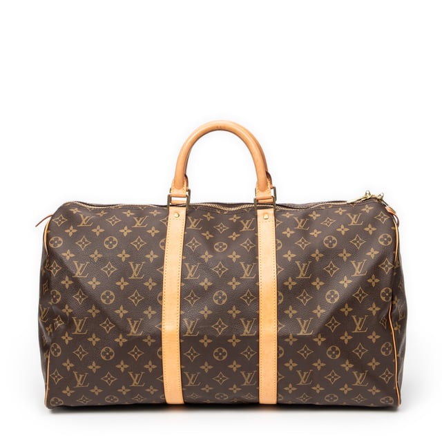 Louis Vuitton Taschen Keepall 5 Reisetasche und Braun Beschichtete Leinwand und Goldenes Messing hardware. Das Produkt ist auf in ausgezeichnetem Zustand (A).
  Abmessungen: 50x26x22 cm 
  Zubehör inklusive: None
  Äußere Hinweise: Leichte Wasserzeichen auf der Vachetta
  BrandCo Paris hat seltene Artikel und die besten Konditionen zu unglaublichen Preisen vorgestellt. Geduld lohnt sich! Kaufen Sie mit Vertrauen: Alle Artikel von BrandCo Paris sind von unserem Expertenteam ausgewählt und authentisch.
  Alle Artikel enthalten ein Echtheitszertifikat und wurden von BrandCo Paris übernommen.
  Tabelle zur Klassifizierung des Artikelzustands
  N (wie neu)
  AA (perfekter Zustand)
  A (ausgezeichneter Zustand)
  AB (sehr guter Zustand)
  B (gut/mittelmäßig)