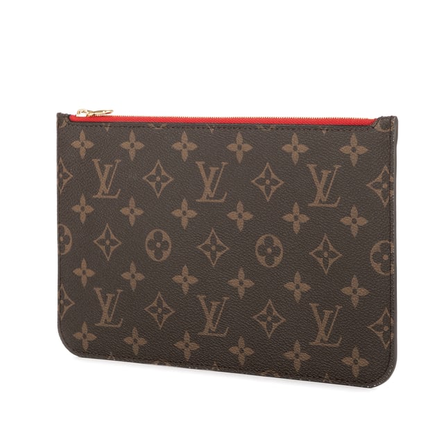 Louis Vuitton Tassen Neverfull Pochette  Accessoires in de Bruin Gecoat canvas in de Gouden Messing  hardware. Het product is in Als Nieuw (N).
  Afmetingen: 25x15x1 cm 
  Inclusief accessoires: None
  
  BrandCo Paris vindt zeldzame artikelen in de beste staat voor ongelooflijke prijzen. Het is de moeite waard om geduldig te zijn! Koop met vertrouwen: alle artikelen van BrandCo Paris worden zorgvuldig geselecteerd en geverifieerd door ons team van experts.

  Alle artikelen worden geleverd met een certificaat van echtheid en verpakt door BrandCo Paris.

  Classificatietabel voor de conditie van het artikel:

  N (als nieuw)
  AA (perfecte staat)
  A (uitstekende staat)
  AB (zeer goede staat)
  B (goede/redelijke staat)
