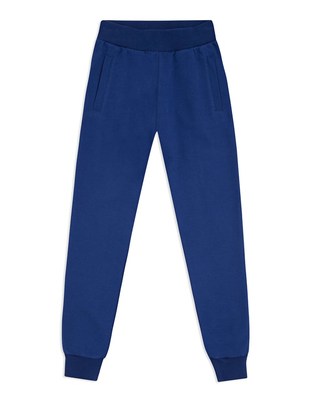 Varsity is a key theme of all collections dedicated to children. Billionaire couldn't overlook this trend. These cotton fleece pants feature an embroidered emblem sewn on the back. Two slit pockets. Ribbed cuffs and bottom hem.
