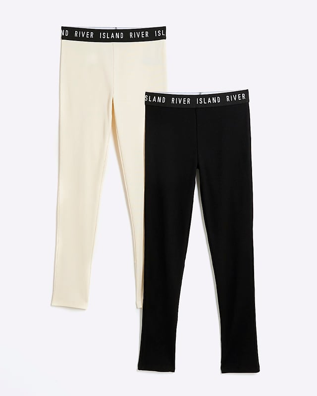 Pack of 2, Ribbed fabric, Elasticated RI waistband