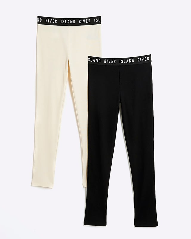 Pack of 2, Ribbed fabric, Elasticated RI waistband