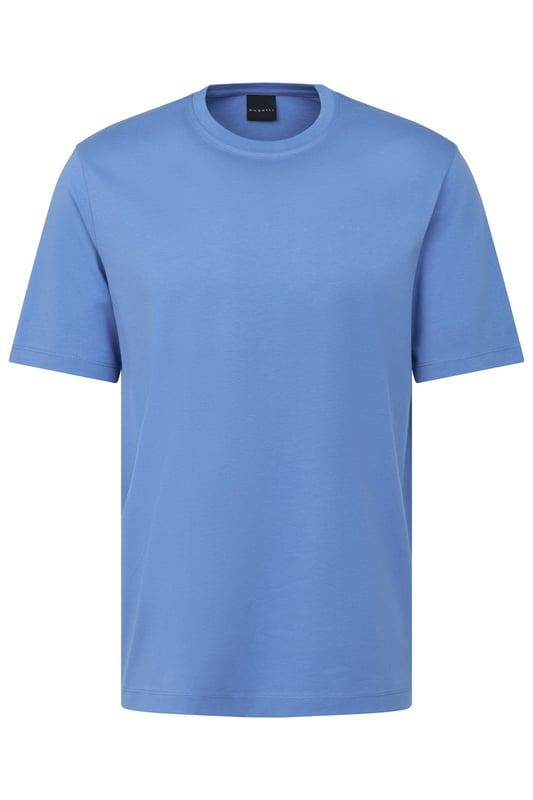 Das bugatti T-Shirt bietet Dir dank 100 Prozent Baumwolle höchsten Tragekomfort. Der klassische Rundhalsausschnitt, der gerade Abschluss und das dezente Flaglabel an der Seitennaht verleihen diesem ´Modern Fit` T-Shirt einen zeitlosen und lässigen Look.