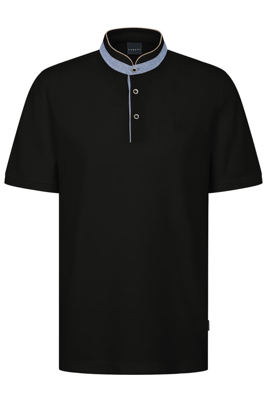 Das bugatti Polo mit Stehkragen kombiniert elegante Details wie die dezente Stickerei auf der Brust . Der Stehkragen mit 2-Knopf-Leiste und die Rippenbündchen an den Ärmeln verleihen diesem ´Modern Fit` Polo einen stilvollen und zeitlosen Look, der Dir optimalen Tragekomfort bietet.