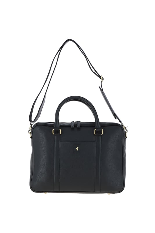 This Gabicci, genuine premium leather laptop messenger bag is sleek and sophisticated, with today’s professional in mind, fully lined with Gabicci’s signature paisley lining, beautifully crafted in a luxury, premium heavy grain leather with a smooth trim, a laptop work bag that is contemporary, fashionable, and organised for any occasion. Amazing travel bag for men. Thoughtfully designed, beautifully crafted, featuring a secure padded 15” laptop compartment, quick access front slip pocket, ideal for your smartphone, a well organised and roomy interior, great for carrying all your documents/paperwork, spacious internal zip pocket ideal for travel documents wallets and keys, this leather laptop bag keeps it all safely organised. Quick grip, smooth, short leather carry handles and a detachable and adjustable shoulder strap, for a more comfortable, secure, hands-free cross body commute.
A luxury Mens Laptop Messenger Bag promises unrelenting high quality, giving you a piece that will last for years. We have expertise and commitment to sourcing only the best leathers as a company. Since 1973, Gabicci has played a huge part in music and youth culture, proudly worn by many celebrities. The definitive Gabicci look combines Italian inspired styling with a nod to 50’s rock, brought to the UK by Gabicci founders after a brief vacation to the Italian seaside town of Gabicci Mare. Dimensions: (L) 40 cm x (W) 7 cm x (H) 30 cm.