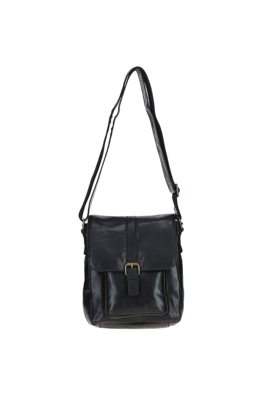 This stylish leather messenger bag combines functionality and elegance, ideal for everyday use. Made from premium leather with brass hardware, it offers a spacious main compartment, two internal pockets, one outer compartment, and a convenient back zip pocket for easy access. The adjustable shoulder strap ensures a comfortable fit, and the fully lined interior adds durability and a touch of luxury. Dimensions: (L) 23 cm x (W) 10 cm x (H) 25 cm with a drop-down strap length of 34 cm.