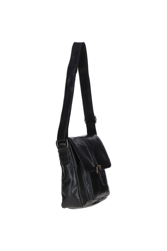 This stylish leather messenger bag combines functionality and elegance, ideal for everyday use. Made from premium leather with brass hardware, it offers a spacious main compartment, two internal pockets, one outer compartment, and a convenient back zip pocket for easy access. The adjustable shoulder strap ensures a comfortable fit, and the fully lined interior adds durability and a touch of luxury. Dimensions: (L) 23 cm x (W) 10 cm x (H) 25 cm with a drop-down strap length of 34 cm.
