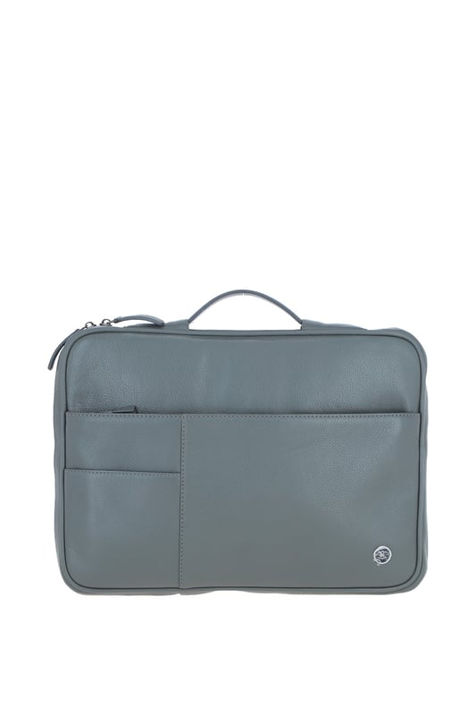 The Brampton London Leather Organizer is a sleek, compact accessory made from 100% genuine leather, perfect for work or travel. It features a spacious main compartment with a laptop section, multiple internal slip-in pockets for organised storage, and external zip pockets for quick access. This durable and stylish leather organiser combines practicality and elegance in one compact design. Dimensions: (L) 36 cm x (W) 4.5 cm x (H) 25.5 cm.