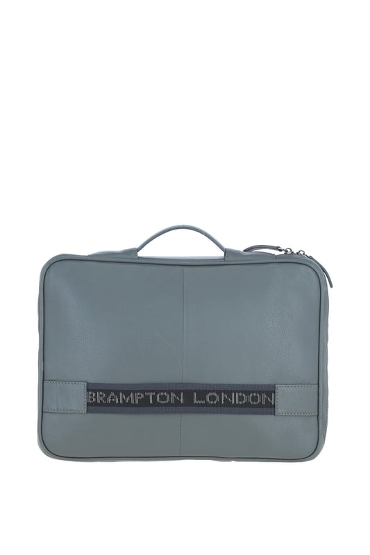 The Brampton London Leather Organizer is a sleek, compact accessory made from 100% genuine leather, perfect for work or travel. It features a spacious main compartment with a laptop section, multiple internal slip-in pockets for organised storage, and external zip pockets for quick access. This durable and stylish leather organiser combines practicality and elegance in one compact design. Dimensions: (L) 36 cm x (W) 4.5 cm x (H) 25.5 cm.