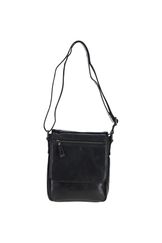 This sleek leather messenger bag combines practicality and style, making it perfect for daily use. Crafted from premium leather with brass hardware, it features a spacious main compartment, two internal pockets, an outer compartment, and two outer zip pockets for easy access and organisation. The adjustable shoulder strap ensures a comfortable fit, with a drop down strap length of 35 cm. Dimensions: (L) 23 cm x (W) 8 cm x (H) 25 cm.