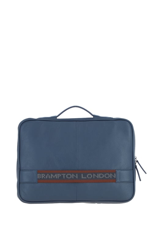 The Brampton London Leather Organizer is a sleek, compact accessory made from 100% genuine leather, perfect for work or travel. It features a spacious main compartment with a laptop section, multiple internal slip-in pockets for organised storage, and external zip pockets for quick access. This durable and stylish leather organiser combines practicality and elegance in one compact design. Dimensions: (L) 36 cm x (W) 4.5 cm x (H) 25.5 cm.