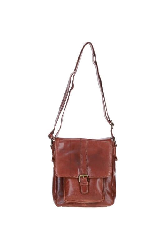 This stylish leather messenger bag combines functionality and elegance, ideal for everyday use. Made from premium leather with brass hardware, it offers a spacious main compartment, two internal pockets, one outer compartment, and a convenient back zip pocket for easy access. The adjustable shoulder strap ensures a comfortable fit, and the fully lined interior adds durability and a touch of luxury. Dimensions: (L) 23 cm x (W) 10 cm x (H) 25 cm with a drop-down strap length of 34 cm.