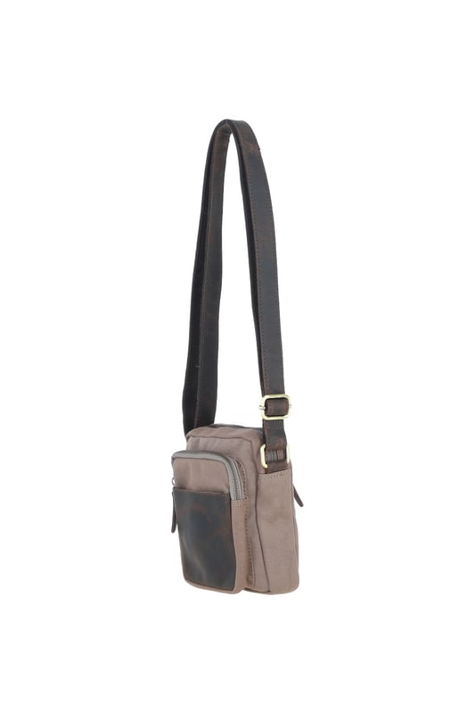 Real Leather X Canvas Flight Bag Crafted for style and functionality, this premium canvas and leather crossbody bag is the perfect companion for everyday essentials, offering a sleek yet durable design with ample storage while maintaining a compact and lightweight feel. Measuring 17 cm in length, 7.5 cm in width, and 21 cm in height, it features three external pockets and two internal pockets for effortless organization. Made from durable canvas with genuine leather accents, it exudes a classic, sophisticated look, making it ideal for daily use, travel, or casual outings. The adjustable 59 cm strap ensures a comfortable and customizable fit.