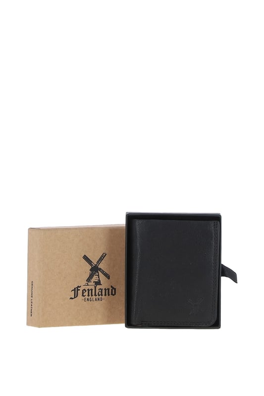 The Fenland England Leather Classic Wallet is crafted from 100% genuine leather, offering a sleek and functional design with four card slots, two bill note slots, and a convenient coin pocket. Each wallet is meticulously handcrafted for durability and a luxurious feel, with the leather aging beautifully to develop a unique patina over time. Perfect for keeping all your cards, bill notes, and coins safe, this wallet combines practicality, style, and the rich heritage of Fenland England. Presented in an elegant Fenland presentation box, it adds a touch of class to any occasion, making it an ideal gift or a refined personal accessory. Experience the elegance and craftsmanship of Fenland England today. Dimensions: (L) 10 cm x (W) 8.5 cm.