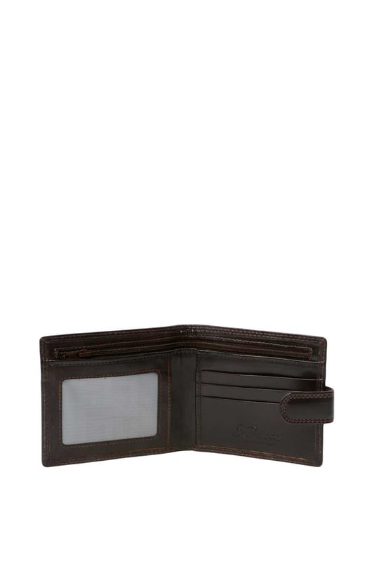 Classic Leather Billfold Wallet with 3 Card Slots & ID Tab The Ashwood Chelsea range wallet, crafted from 100% genuine vegetable-tanned leather, features a classic billfold tab design with clean lines and a refined finish. It includes three card slots, an ID section, a large bill note compartment, and a spacious zip section for coins, all kept secure. Complete with the signature Ashwood logo and presented in a stylish Ashwood box, this wallet is the perfect gift for men. Dimensions: 11 cm (L) x 10 cm (H).