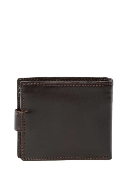 Classic Leather Billfold Wallet with 3 Card Slots & ID Tab The Ashwood Chelsea range wallet, crafted from 100% genuine vegetable-tanned leather, features a classic billfold tab design with clean lines and a refined finish. It includes three card slots, an ID section, a large bill note compartment, and a spacious zip section for coins, all kept secure. Complete with the signature Ashwood logo and presented in a stylish Ashwood box, this wallet is the perfect gift for men. Dimensions: 11 cm (L) x 10 cm (H).