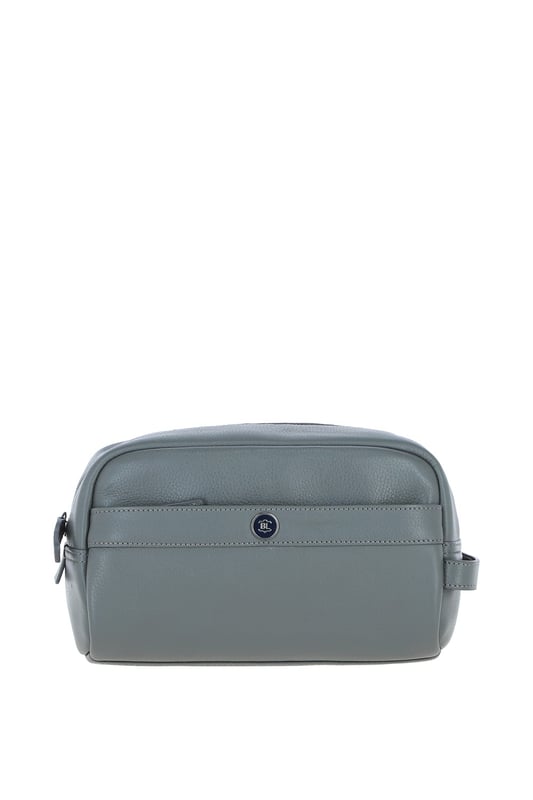 The Brampton Leather Washbag is a stylish and practical accessory crafted from 100% genuine leather, perfect for organising grooming essentials during travel or daily use. Featuring a spacious main compartment, an external zip pocket for secure storage, and four internal slip pockets, this wash bag combines functionality with elegance. Its water-resistant lining and compact, durable design make it ideal for effortless storage and transportation of toiletries. Dimensions: (L) 27 cm x (H) 16 cm x (W) 10 cm.