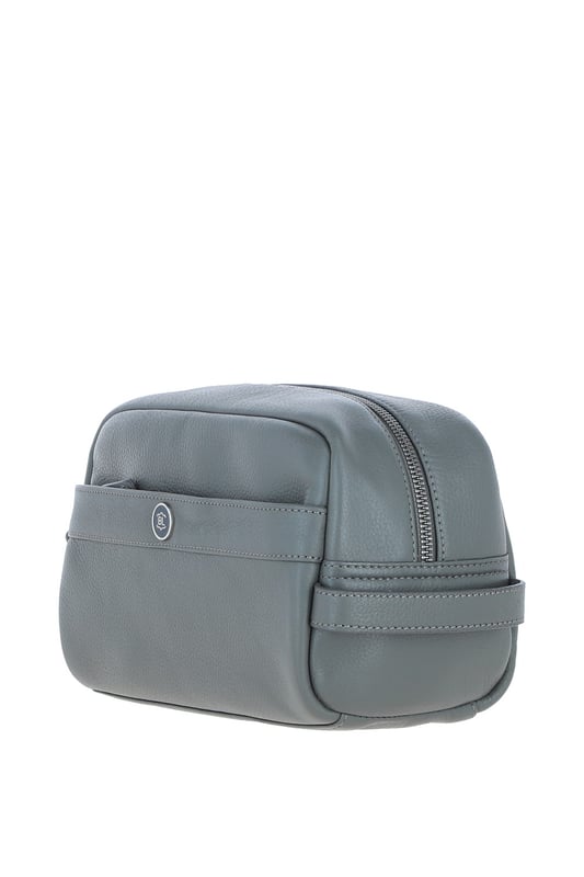 The Brampton Leather Washbag is a stylish and practical accessory crafted from 100% genuine leather, perfect for organising grooming essentials during travel or daily use. Featuring a spacious main compartment, an external zip pocket for secure storage, and four internal slip pockets, this wash bag combines functionality with elegance. Its water-resistant lining and compact, durable design make it ideal for effortless storage and transportation of toiletries. Dimensions: (L) 27 cm x (H) 16 cm x (W) 10 cm.
