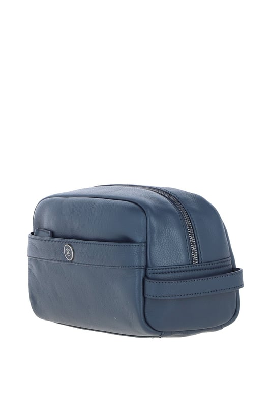 The Brampton Leather Washbag is a stylish and practical accessory crafted from 100% genuine leather, perfect for organising grooming essentials during travel or daily use. Featuring a spacious main compartment, an external zip pocket for secure storage, and four internal slip pockets, this wash bag combines functionality with elegance. Its water-resistant lining and compact, durable design make it ideal for effortless storage and transportation of toiletries. Dimensions: (L) 27 cm x (H) 16 cm x (W) 10 cm.