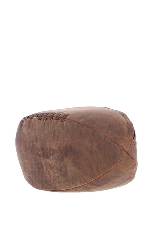 Add a touch of character to your travel kit with this unique rugby ball-shaped leather washbag. Crafted in smooth leather with hand-stitched detail and gold-coloured hardware, it combines eye-catching design with practical function. Despite its compact size, it offers a spacious main compartment with a secure zip closure—perfect for storing toiletries and grooming essentials. Ideal for stylish travellers or as a thoughtful gift for sports enthusiasts. Dimensions: (L) 29 cm x (W) 12 cm x (H) 12 cm.