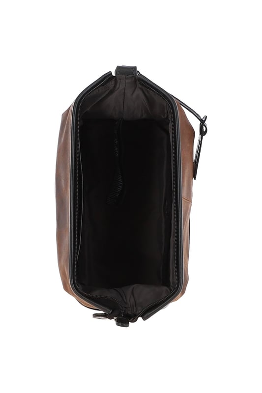 Ashwood's Country Life range presents a 100% genuine cow oily leather wash bag, perfect for work, commuting, and travel. Designed with fashion, style, practicality, and luxury in mind, it features one main zip compartment, an internal zip pocket, a canvas interior, and an easy-carry handle. Crafted from durable, eco-friendly leather that improves with age and wear, this bag adds a robust yet stylish finish to your essentials. Dimensions: (L) 27cm x (H) 13cm x (W) 14cm.