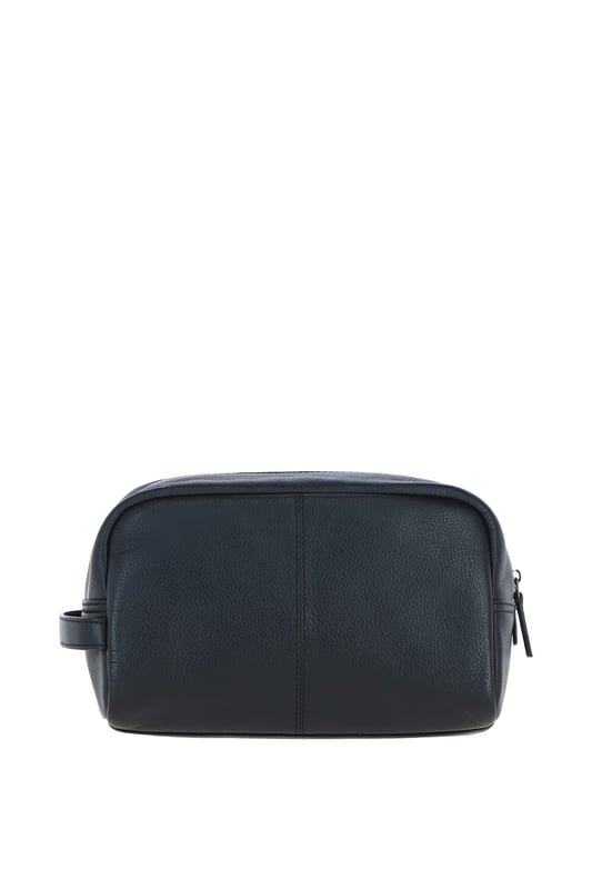 The Brampton Leather Washbag is a stylish and practical accessory crafted from 100% genuine leather, perfect for organising grooming essentials during travel or daily use. Featuring a spacious main compartment, an external zip pocket for secure storage, and four internal slip pockets, this wash bag combines functionality with elegance. Its water-resistant lining and compact, durable design make it ideal for effortless storage and transportation of toiletries. Dimensions: (L) 27 cm x (H) 16 cm x (W) 10 cm.