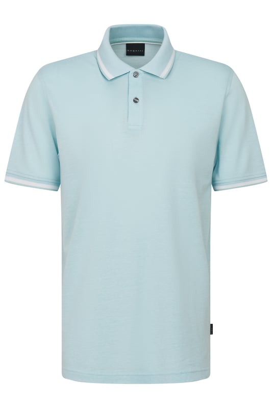 De bugatti polo is gemaakt van 100% katoen van hoge kwaliteit en biedt ademend comfort en een klassieke look. De traditionele polokraag, geribde boorden aan de mouwen en zijsplitten zorgen voor optimale bewegingsvrijheid en een moderne pasvorm.