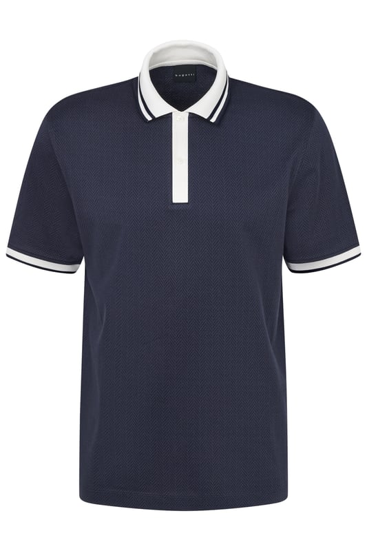 Mit dem Polo von bugatti im ´Modern Fit` kombinierst Du eleganten Stil und hohen Tragekomfort. Aus 100 Prozent hochwertiger Baumwolle gefertigt, bietet es mit dem klassischen Polokragen und 2-Knopf-Detail einen zeitlosen Look. Gerippte Bündchen und Seitenschlitze sorgen für perfekte Passform und Bewegungsfreiheit - ideal für Deinen vielseitigen Alltag.