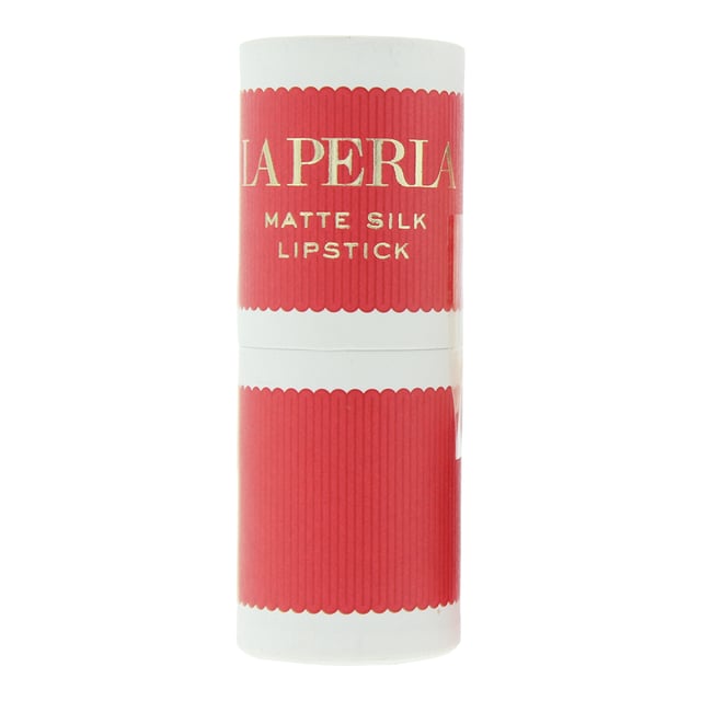 Elevate your lip routine with the La Perla Matte Silk Lipstick, where bold color meets a feather-light, velvety touch. This luxurious lipstick delivers rich, full-coverage pigment with a refined matte finish that glides on smoothly and wears comfortably throughout the day.    

Formulated with nourishing ingredients, the Matte Silk Lipstick hydrates and conditions your lips while providing a long-lasting, non-drying matte effect. Its silky texture enhances the natural beauty of your lips, offering a flawless look that feels as good as it looks.    

Encased in a sleek, refillable bullet, it’s a consciously crafted icon of elegance—perfect for both everyday wear and statement moments.   

How to Apply:   

Begin by outlining your lips with the edge of the bullet or a lip liner for precise definition. Fill in the lips using smooth, even strokes.   

For added intensity, apply a second layer. Blot gently with a tissue if desired. Reapply as needed to maintain a fresh, matte finish throughout the day.