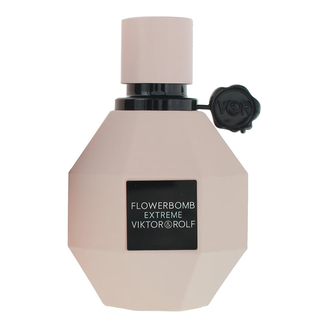 Flowerbomb Extreme Eau de Parfum Intense by Viktor and Rolf is a sweet floral fragrance for women. Perfect for Spring, Fall and Winter, this fragrance is mostly worn during the evening. The year of launch was 2005, this explosive, gourmand floral fragrance pushes the original to new heights with heightened vanilla and fruity floral intensity . Created by Carlos Benaïm, Domitille Bertier, and Olivier Polge, the Extreme spin off builds on their legacy. Olivier Polge, now a leading perfumer at Chanel, was instrumental in shaping the Flowerbomb DNA alongside Benaïm and Bertier. This fragrance opens with Jasmine and Bergamot. Middle notes of this fragrance are Osmanthus, White Blossoms and Palm Leaf with base notes of : Amber, Benzoin, Patchouli and Vanilla.

The bottle retains the signature of the diamond grenade silhouette that is faceted like a precious gem with geometric precision, symbolizing both beauty and power. The bottle has a velvety, satin finish that reflects light softly—enhancing its luxurious and modern appeal. It features the distinctive black wax seal with the Victor and Rolf logo—a nod to high fashion couture and the brand’s dramatic aesthetic.

Top Notes: Bergamot and Jasmine
Heart Notes: Osmanthus, White Blossoms and Palm Leaf 
Base Notes: Amber, Benzoin, Patchouli and Vanilla

How to Apply: 

Apply it to your body warmest points, such as crease of your elbows and wrists that intensifies longevity of the fragrance.
Avoid rubbing after application as this will reduce the longevity of the fragrance. 
For wrist application, re-apply the fragrance after hand washing.