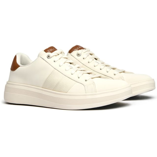 Zapatillas Cole Haan Grand Crosscourt Premier para hombre, en color nude, fabricadas en piel y suela de goma. Incluyen: plantilla ligera y acolchada, logo de Cole Haan y suela Grand 360.