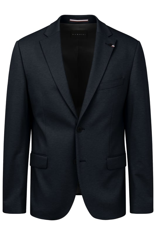 Mit dem bugatti Sakko erlebst Du ultimativen Komfort dank der integrierten Stretchfunktion und des hochwertigen Jersey-Stoffs. Der moderne Schnitt sorgt für eine zeitgemäße Silhouette, während Reverskragen, Pattentaschen und eine elegante Vollfütterung dem Sakko eine edle Note verleihen. Perfekt für den stilbewussten Mann.