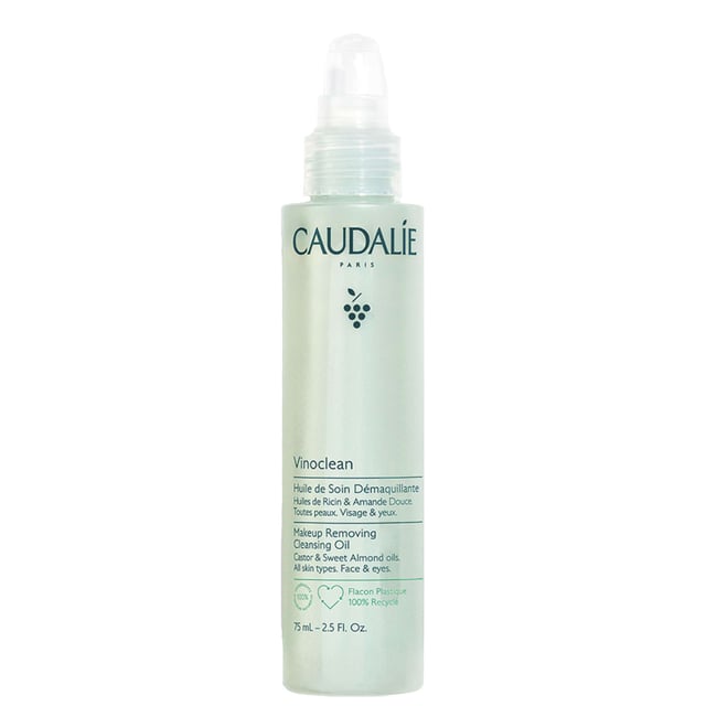 Discover the power of Caudalie Vinoclean Makeup Removing Cleansing Oil. This vegan formula gently removes makeup while nourishing your skin with organic grape seed, sweet almond, and castor oils. Packed with antioxidants, it leaves your complexion refreshed and impurity-free. Suitable for all skin types, this non-comedogenic, paraben-free oil is essential for your skincare routine. Simply pump, warm, and massage onto dry skin, then rinse for a radiant glow. Caudalie is committed to sustainability, donating 1% of turnover to protect the planet.