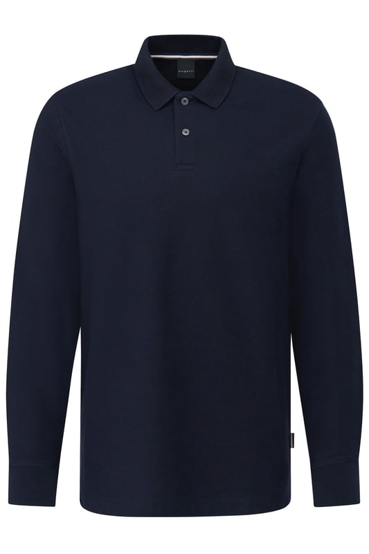 Das Langarm-Polo von bugatti kombiniert sportlichen Stil mit raffinierten Details wie den farbigen Kontrasten im Innenkragen und dem modernen Stehkragen. Die 3-Knopf-Leiste und das dezente Flag-Label an der linken Seite unterstreichen den hochwertigen Look. Dank der Rippenbündchen und des komfortablen ´Modern Fit` bietet es Dir eine perfekte Passform für vielseitige Outfits.