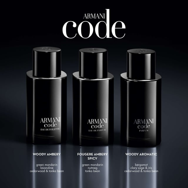 Discover the captivating allure of Armani Code Eau de Parfum, a sophisticated fragrance designed for men. This refillable 150ml bottle contains a vibrant blend of fresh green mandarin from Italy, warm nutmeg, and rich tonka bean. The top notes invigorate with a zesty burst, while the heart reveals a spicy warmth, leading to a base that exudes sensuality with honeyed tobacco undertones. Perfect for the modern man, this fragrance embodies elegance and charm. Note: This product is a refill.