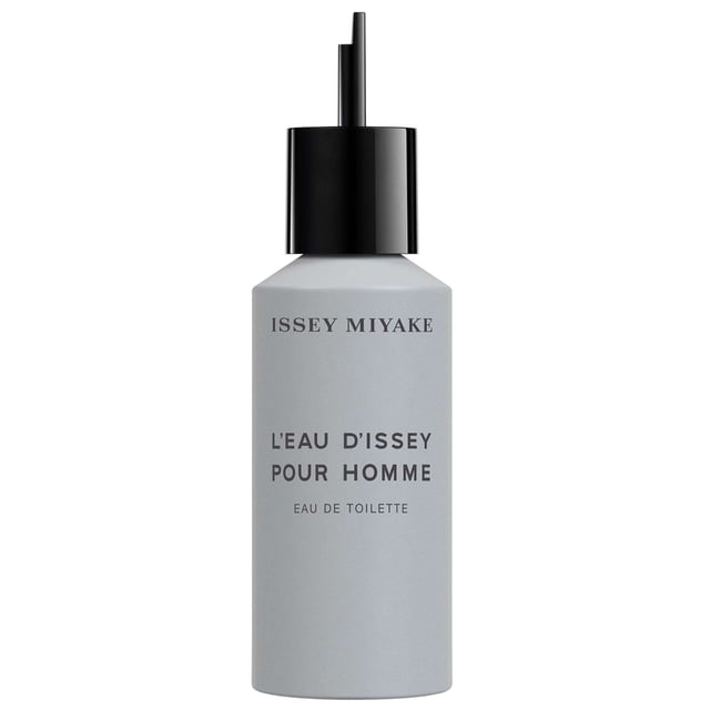 Experience the captivating essence of Issey Miyake L'Eau d'Issey Pour Homme Eau de Toilette Refill in a generous 150ml bottle. This fragrance harmonizes vibrant fresh notes with the warm richness of woods and spices, creating an aquatic scent that is both timeless and sophisticated. The contemporary design features a sturdy glass bottle with a tapered gray metal cap, embodying elegance and stability. Issey Miyake's commitment to nature ensures that every spritz not only delights the senses but also respects the environment, making this fragrance a perfect choice for the modern man.